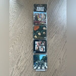 NEW The Beatles Coasters Set - Multicolor